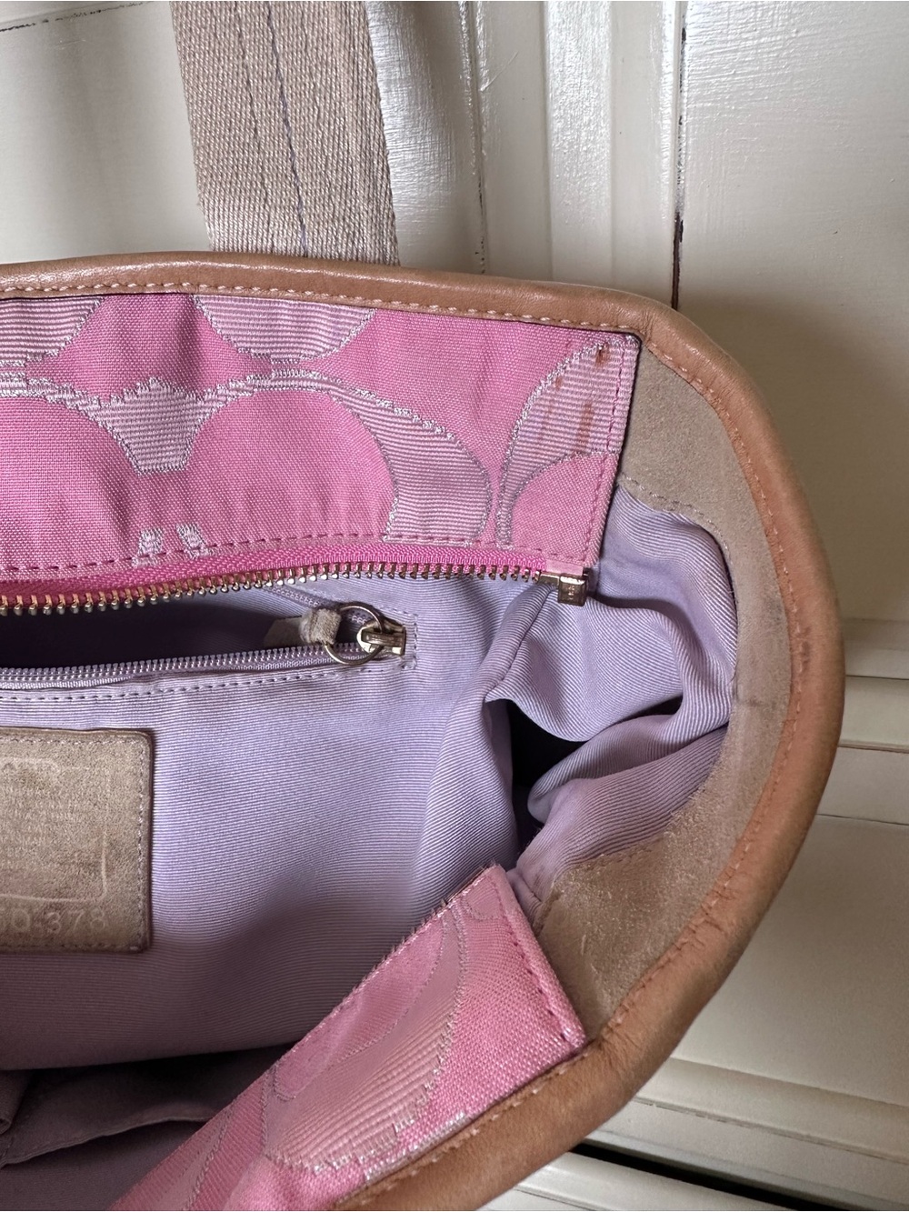Vintage Y2K Coach pastel patchwork tote - Picture 11 of 12